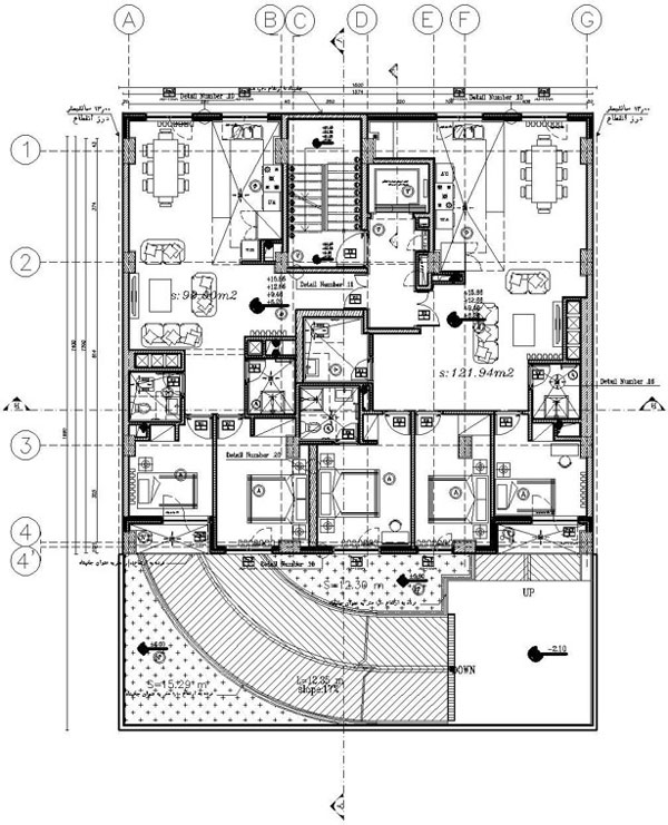   معماری 2                                            نمونه پلان فاز دو معماری