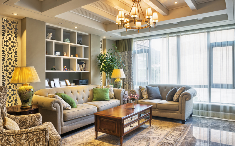 طراحی داخلی اتاق پذیرایی سنتی