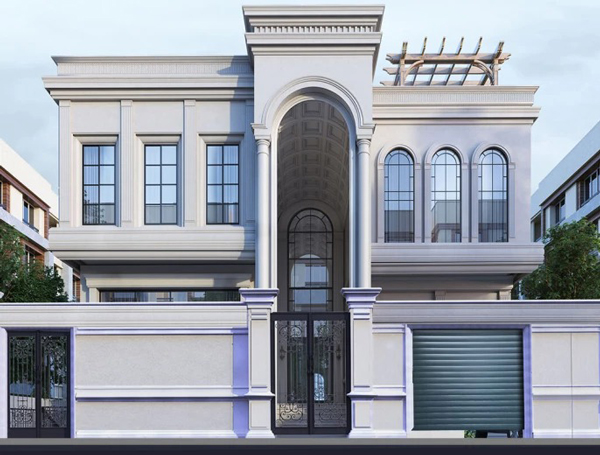 طراحی نمای ویلایی ساختمان