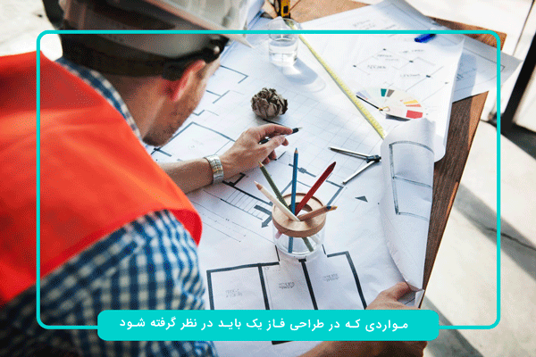 موارد مهم در اجرای فاز یک