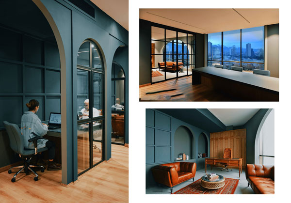 طراحی داخلی دفتر کار با الهام از سنت