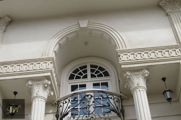 اجرای نمای سیمان سفید